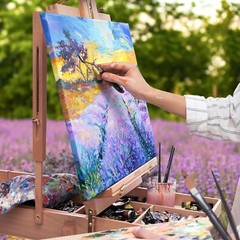 Four 16×20″ Artist Canvases – Pre-Stretched Cotton Duck Double Acrylic Gesso