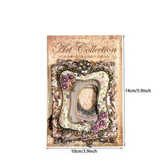 30PCS Vintage Scrapbook Paper Photo Frames for Junk Journal Collage DIY Crafts