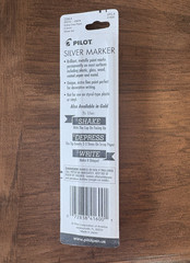 Pilot Permanent Paint Marker X-Fine Point Silver Metallic Arts Crafts Stationary