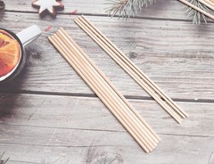 60 Pcs 8 Inch Wooden Dowel Rods Natural Unfinished Wood Hardwood Sticks for C…