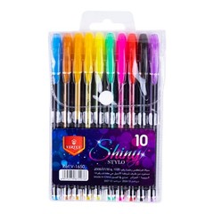 10 Pcs Glitter Gel Pens Set Vertex Multicolor Fine Tip Pens For Coloring Journal