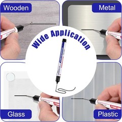 Long Head Deep Hole Marker Pens, 5 PCS Long Nib Marker 20mm Quick Dry Waterproof
