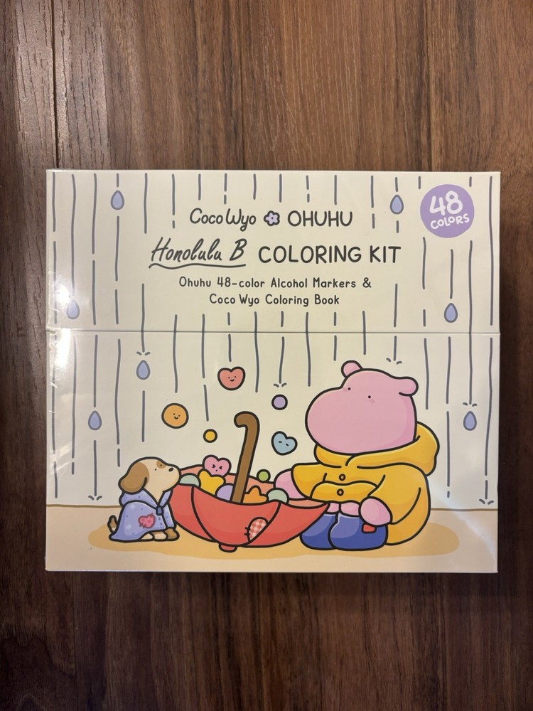 Ohuhu x Coco Wyo Cozy Mood Coloring Kit Honolulu B 48 Colors Alcohol Markers NEW