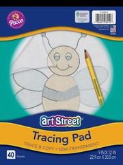 Pacon® Art Street® Drawing Paper Pad, 9″ x 12″, White, 40 Sheets True, White