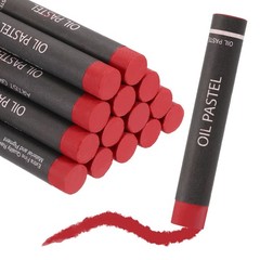 Soft Oil Pastels, Oil Pastel Crayons Blendable(Red, Pack of 36)