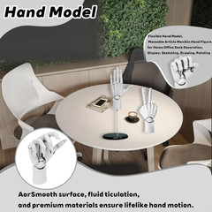 Flexible Hand Model Adjustable Artists Manikin Hand Figure Poseable Art Manne…