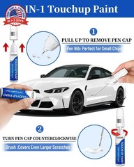Jet Black Mica 41W Touch up Paint for Mazda-Exact Match Scratch Repair Kit 2-In-