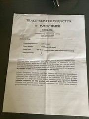 Autograph Tracer Enlarger Project Model 225-360 w/ Light Bulb