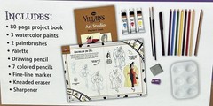 Disney Villains Art Studio Kit Everything Included & Step by Step Guide BN15