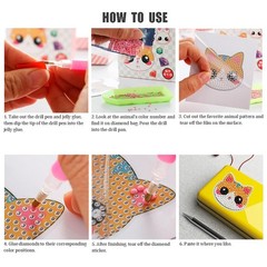 SINHOWANG Diamond Art Kits for Kids 4-8 Years 2.9 x 8.2 x 0.1 inches, Sweet