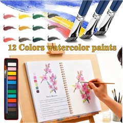 Topaliving Watercolor Workbooks Sketches Beginner Friendly Water Coloring Book