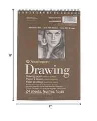 Strathmore 400 Series Drawing Pad Medium Texture Cream 24 Sheets 6×8 Inches