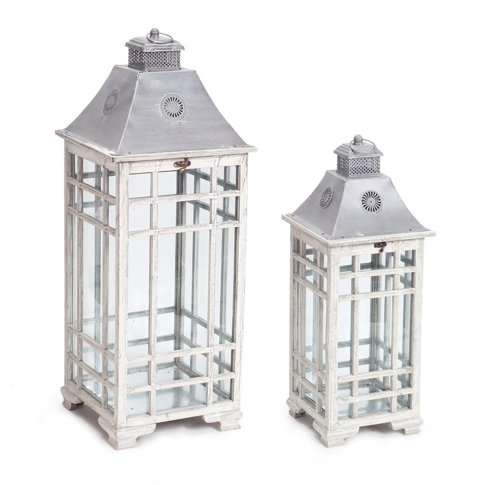 Lantern (Set of 2) 24.5″H, 33″H Metal