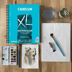 Durable Watercolor Pad – 9×12, 140lb, 36 Sheets