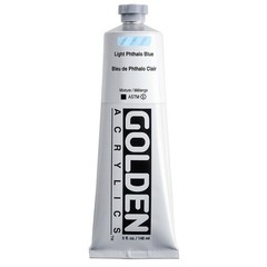 GOLDEN Heavy Body Acrylics, Light Phthalo Blue, 5 fl. oz. Tube, Professional …