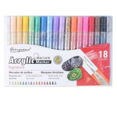 Giorgione Acrylic Marker Pen 18 Colours Paint Pens Professional DIY Drawing