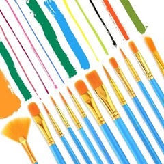 Multifunctional 240-Piece Brush Set – For Oil, Watercolor, and Acrylic Painting
