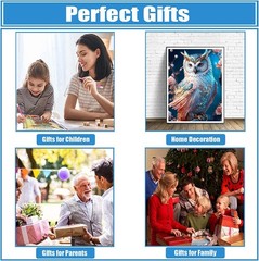 DPHERO 5D Owl Diamond Painting Kits for Adults, 12X16 Inches, USYZ230