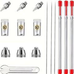 Airbrush Cleaning Kit Cleaner Supplies Brushes Airbrush Cleaning Pot with Holdp3