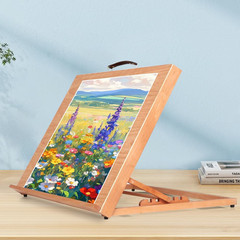 Wood Drafting Table Easel Drawing and Sketching Tabletop Easel A3 Painting Easel