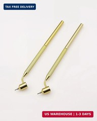 2Pcs Fine Line Fluid Writer Paint Applicator Pen Set, 0.5mm 0.7mm Precision Deta