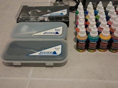 Air Pump Small Air Compressor 18B Model Spray Pen Set, Acrylic Paint Spray Gun