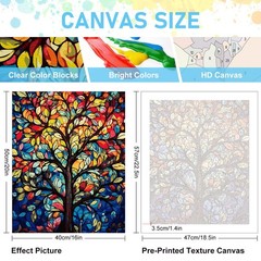 Paint by Numbers Kit for Adults Tree of Life Adult Paint by Number Kits on Ca…