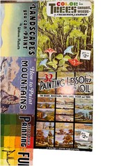 Lot Of 22 Vintage Walter T Foster Art Books Oil Acrylic Landscape Drawing Media