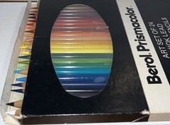 Vintage Berol Prismacolor Set Of 24 Thick Lead Colored Pencils