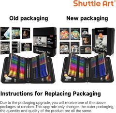 124 PCS Drawing Kit, Professional Drawing Supplies with Sketch, Charcoal, Col…