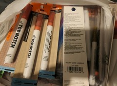 Lot Of Over 120 Top Notch,water & Oil Paint Markers Different Tips