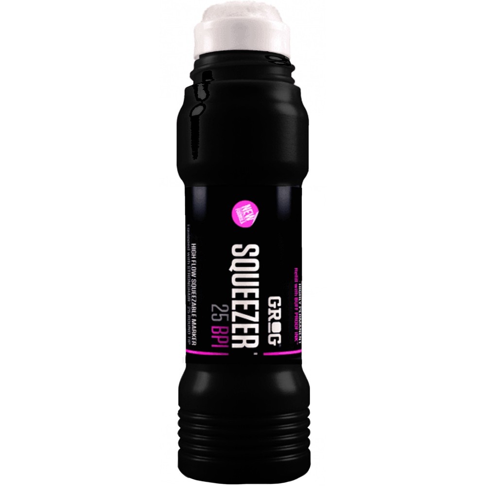 GROG Squeezer 25 BPI – Drip Ink Mop Marker Pen – 25mm Round Tip / 100ml Paint