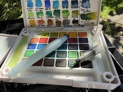 2 Fer:Sakura Koi Watercolor Sets: #1 30 pc. Traditional Set #2 30 Metallic Set