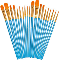 Acrylic Paint Brushes Set, Easter Basket Stuffers, 20Pcs round Pointed Tip Artis
