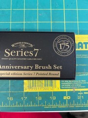 Winsor & Newton 175th Anniversary Kolinsky Sable Series 7 Watercolor Brush Set