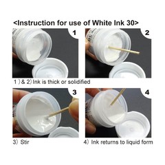 Kuretake ZIG Cartoonist White Ink 30ml, for dip Pen, Brush, Drawing, Calligra…