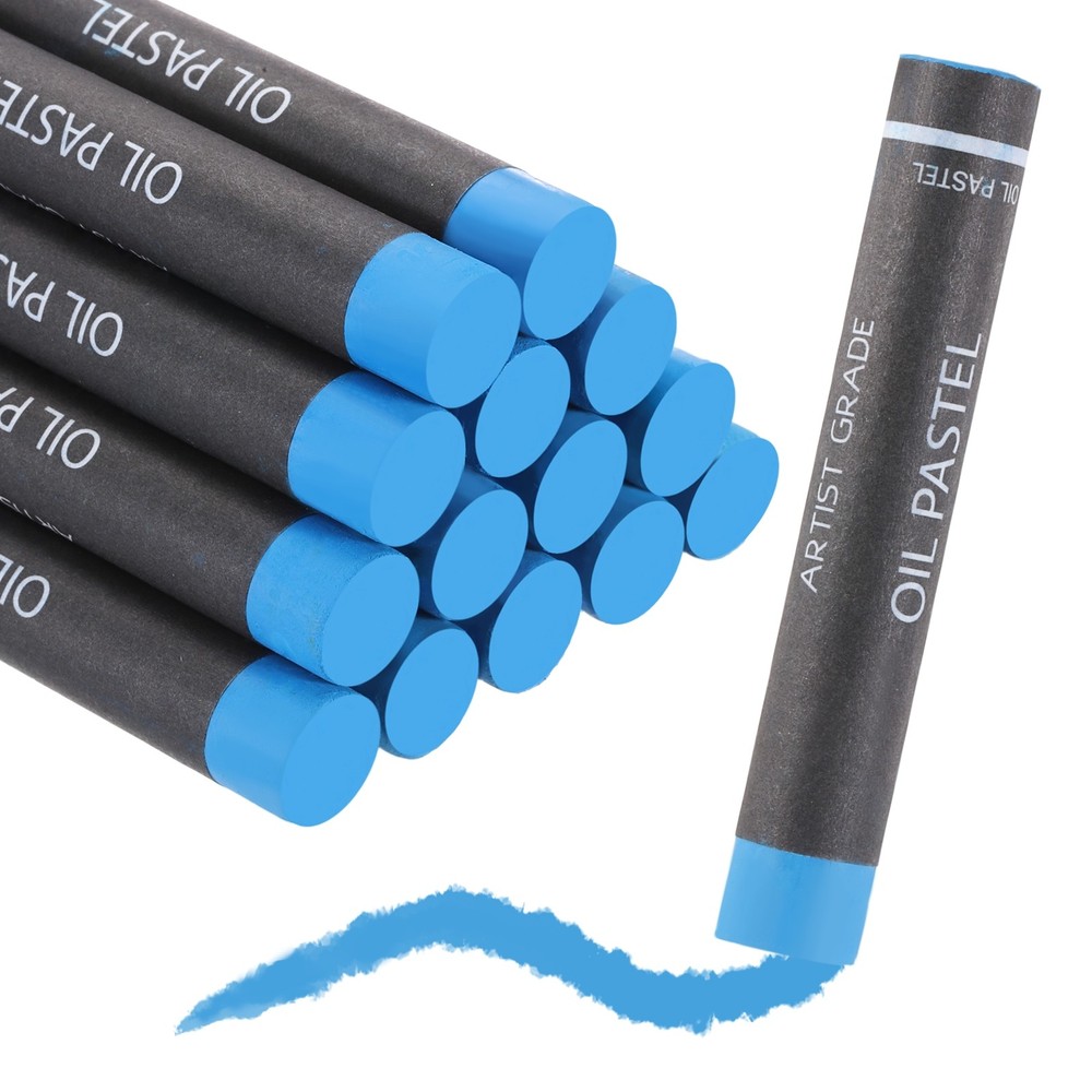 Soft Oil Pastels, Oil Pastel Crayons Blendable(Dark Blue, Pack of 16)