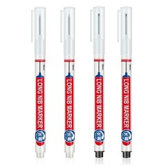 4PCS Deep Hole Marker Pens Long Nib 20mm Waterproof Markers for Metal Waterproof