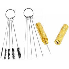 Airbrush Cleaning Kit Spray Wash Nozzle Brush Glass Cleaning Pot Holder