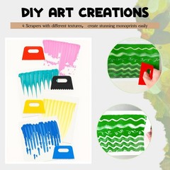 Printing Plate Kit 8×10 & 5×7 Complete Beginner Gelli Plate Starter Set with …