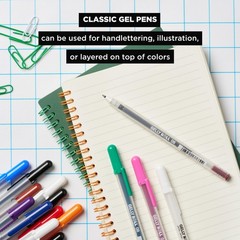Sakura Gelly Roll Classic White Pens Pack of 6 Bold 10 Point Ink for Art