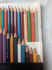 Prismacolor Pencils Lot 36 Watercolor Tin & 36 Verithin Thin Lead Art Set