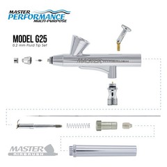 Master Airbrush Temporary Tattoo Compressor Kit, 8 Color Body Art Paint Stencils
