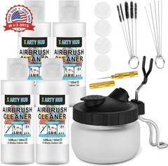 X ARTY HUB Airbrush Cleaning Kit – 4 * 4.05 fl oz / 120 ml Airbrush Cleaner with