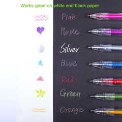 36 Colors Glitter Gel Pens for Art Supplies, Vibrant Sparkle Metallic Ink