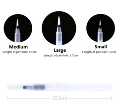 3pcs/set Tap Water Storage Pen Calligraphy Brush Solid Watercolor Painting Brush