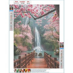 DPHERO Pink Flowers Diamond Painting Kits for Beginners Adults,5D DIY USYZ708