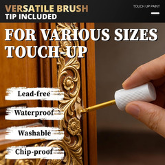 Liquid Gold Leaf Paint – Multi Surface Gold Touch up Paint Pen, Fast Drying Acry