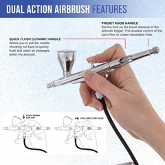 Master Airbrush Powerful Cordless Airbrushing System Kit – 20 to 36 PSI, Port…