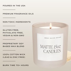 Sweet Water Decor Weekend Candle – Sage, Orange, Amber, Tonka Bean Tan